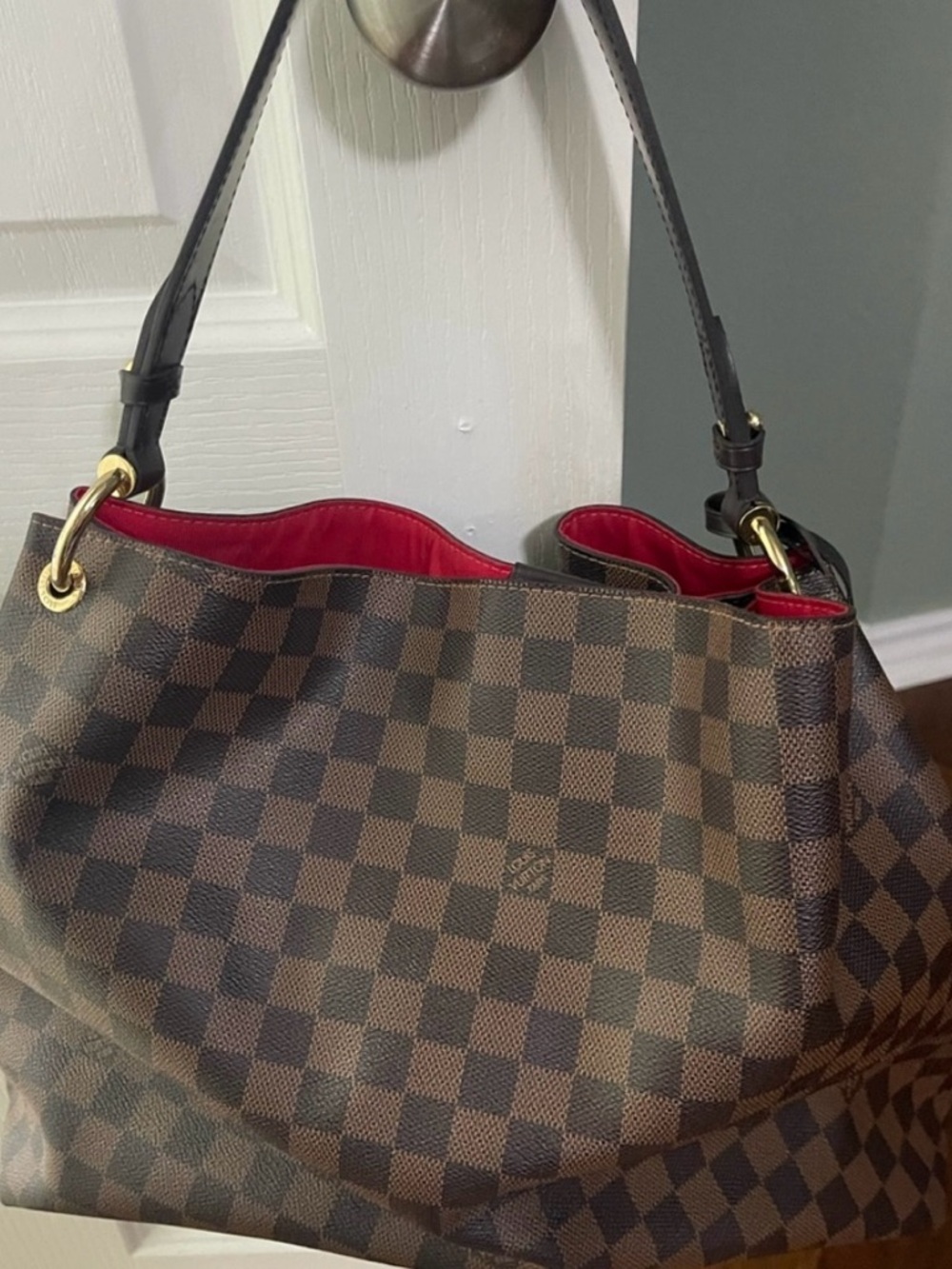 Louis Vuitton Brown Damier Ebene Shoulder Bag - Picture 7 of 10